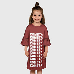 Платье клеш для девочки Jony: Комета, цвет: 3D-принт — фото 2