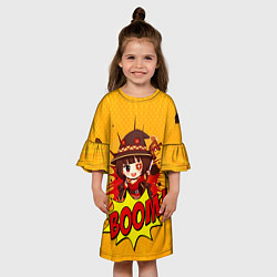 Платье клеш для девочки Мегумин BOOM, цвет: 3D-принт — фото 2