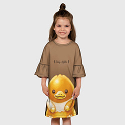 Платье клеш для девочки Baby Niffler, цвет: 3D-принт — фото 2