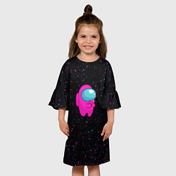 Платье клеш для девочки Among Us цвета 3D-принт — фото 2