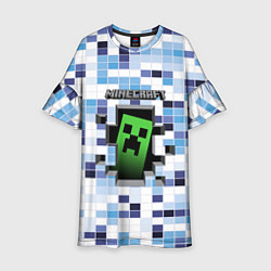 Платье клеш для девочки Minecraft S, цвет: 3D-принт