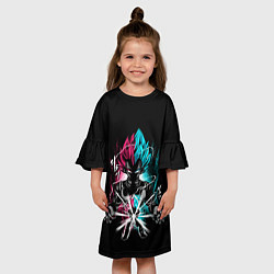 Платье клеш для девочки DRAGON BALL, цвет: 3D-принт — фото 2