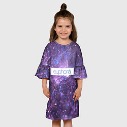 Платье клеш для девочки Сериал Euphoria, цвет: 3D-принт — фото 2