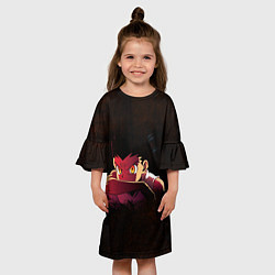 Платье клеш для девочки Гон Фрикс, цвет: 3D-принт — фото 2