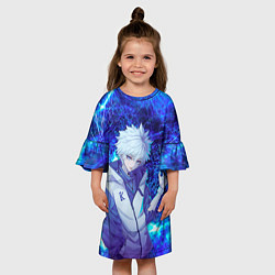 Платье клеш для девочки Киллуа Золдик, цвет: 3D-принт — фото 2
