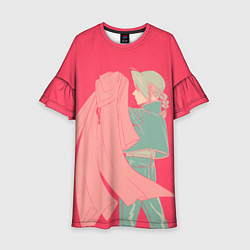 Платье клеш для девочки Стальной Алхимик, цвет: 3D-принт