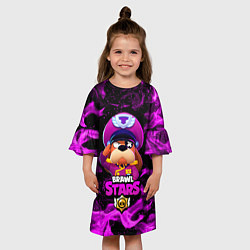 Платье клеш для девочки ГЕНЕРАЛ ГАВС - Brawl Stars, цвет: 3D-принт — фото 2