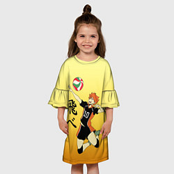 Платье клеш для девочки Fly High Haikyuu!!, цвет: 3D-принт — фото 2