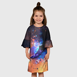 Платье клеш для девочки CS GO Karambit, цвет: 3D-принт — фото 2