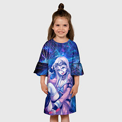 Платье клеш для девочки Danganronpa, цвет: 3D-принт — фото 2