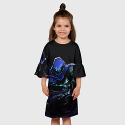 Платье клеш для девочки Omen, цвет: 3D-принт — фото 2