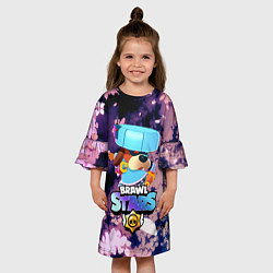 Платье клеш для девочки Brawl Stars - Ronin Ruffs, цвет: 3D-принт — фото 2