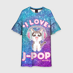 Детское платье I Love Cat Pop
