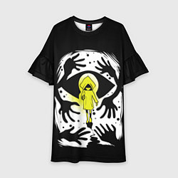 Платье клеш для девочки Little Nightmares 2, цвет: 3D-принт