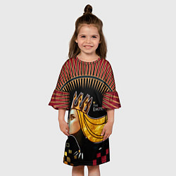 Платье клеш для девочки AK47 The Empress Императрица, цвет: 3D-принт — фото 2