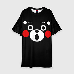 Платье клеш для девочки KUMAMON КУМАМОН, цвет: 3D-принт