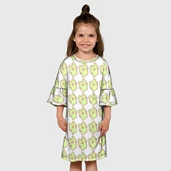 Платье клеш для девочки Счастливые лягушки, цвет: 3D-принт — фото 2