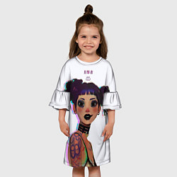 Платье клеш для девочки The Witness, цвет: 3D-принт — фото 2