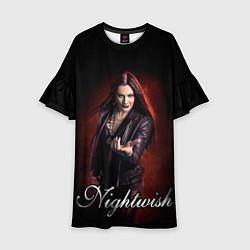 Платье клеш для девочки NIGHTWISH, цвет: 3D-принт