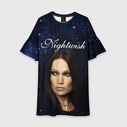 Платье клеш для девочки Nightwish Tarja Turunen Z, цвет: 3D-принт