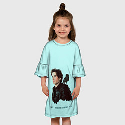 Платье клеш для девочки Дневники вампира,, цвет: 3D-принт — фото 2