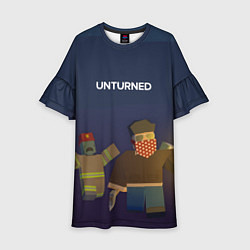 Платье клеш для девочки Unturned, цвет: 3D-принт