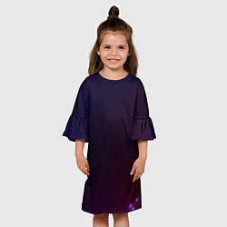 Платье клеш для девочки Оттенки, цвет: 3D-принт — фото 2