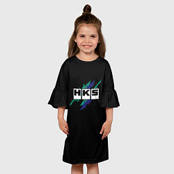 Платье клеш для девочки HKS, цвет: 3D-принт — фото 2