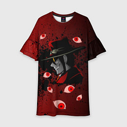 Платье клеш для девочки ХеллсингHellsing, цвет: 3D-принт