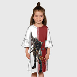 Платье клеш для девочки BRZRZR, цвет: 3D-принт — фото 2