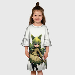 Платье клеш для девочки Mylne and the Forest Gift, цвет: 3D-принт — фото 2