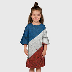 Платье клеш для девочки ТЕННИС, цвет: 3D-принт — фото 2
