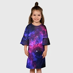 Платье клеш для девочки Distant space, цвет: 3D-принт — фото 2