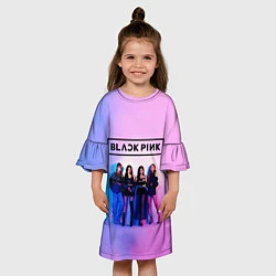 Платье клеш для девочки BLACKPINK, цвет: 3D-принт — фото 2