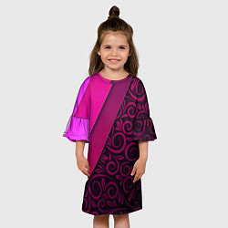 Платье клеш для девочки BUTTERFLY, цвет: 3D-принт — фото 2