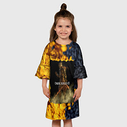 Платье клеш для девочки DARK SOULS 3, цвет: 3D-принт — фото 2