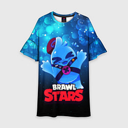 Платье клеш для девочки Сквик Squeak Brawl Stars, цвет: 3D-принт