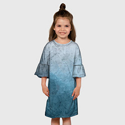 Платье клеш для девочки Blue Glass, цвет: 3D-принт — фото 2