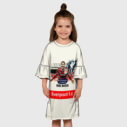 Платье клеш для девочки Вирджил ван Дейк YNWA, цвет: 3D-принт — фото 2