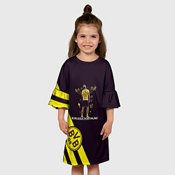 Платье клеш для девочки Холанд Боруссия, цвет: 3D-принт — фото 2