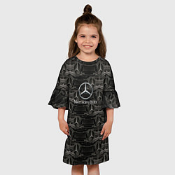 Платье клеш для девочки Mercedes-Benz, цвет: 3D-принт — фото 2