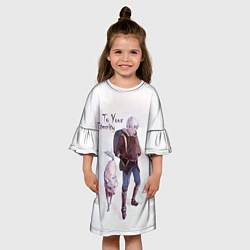 Платье клеш для девочки Для тебя, БессмертныйФуши, цвет: 3D-принт — фото 2