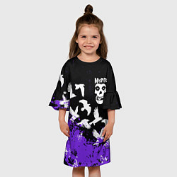 Платье клеш для девочки MISFITS 6, цвет: 3D-принт — фото 2