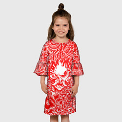 Платье клеш для девочки Samurai, цвет: 3D-принт — фото 2