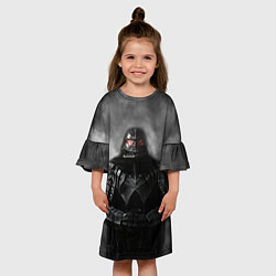 Платье клеш для девочки Берсерк туман, цвет: 3D-принт — фото 2
