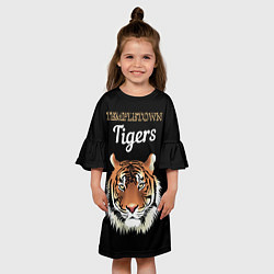 Платье клеш для девочки Templetown Tigers, цвет: 3D-принт — фото 2