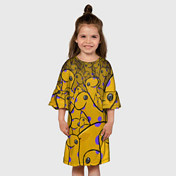 Платье клеш для девочки Nessy, цвет: 3D-принт — фото 2