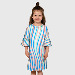 Платье клеш для девочки Морская Лагуна!, цвет: 3D-принт — фото 2