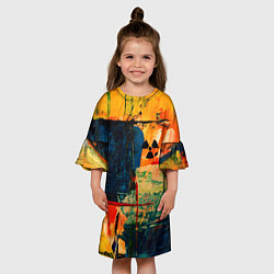 Платье клеш для девочки Энди Уорхол! Stalker, цвет: 3D-принт — фото 2
