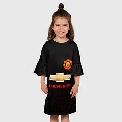 Платье клеш для девочки Манчестер сила, цвет: 3D-принт — фото 2